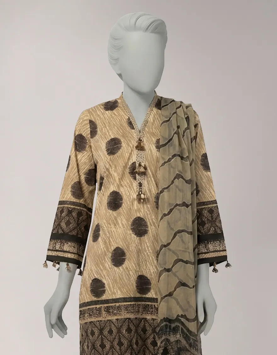 MULTICOLOR LAWN DIGITAL PRINTED UNSTITCHED 3PC