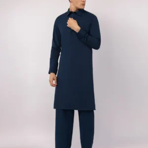 BLUE CASUAL KAMEEZ SHALWAR